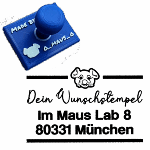 Adressstempel mit Bild