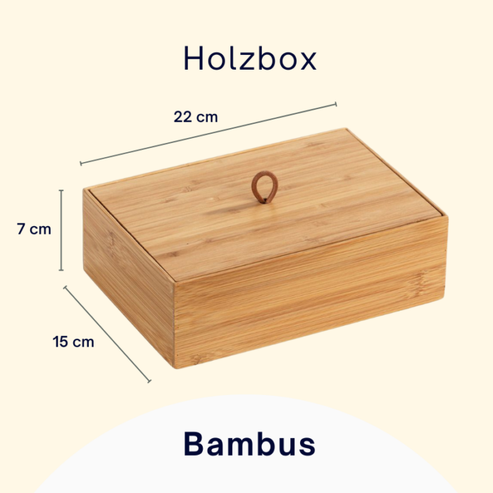 Holzbox mit Deckel – Bild 4