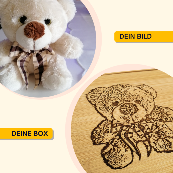 Holzbox mit Deckel – Bild 3